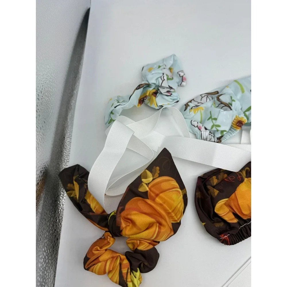 Ponytail‎ Scrub Cap For Women 2 Pack Pumpkin & Koalas Working Hat